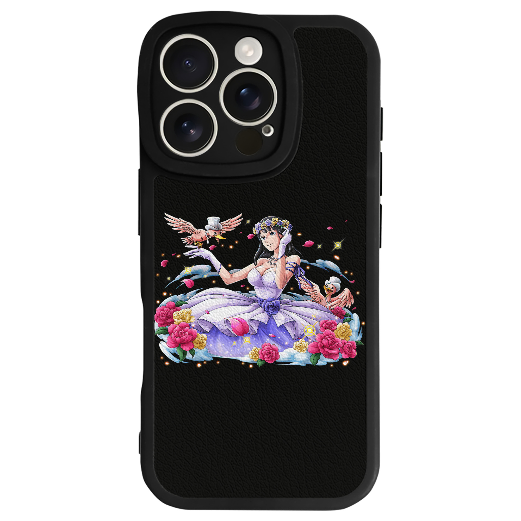 （画像用） ワンピース ニコ・ロビン ONE PIECE Nico Robin 【iPhone 16シリーズ対応】シリコンスマホケース（レザー調） 材質：シリコン